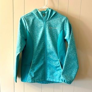 Free Country Girls XXL 14-16 jacket teal blue Waterproof spring coat